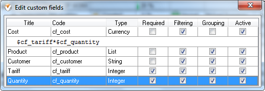 Custom Fields in Task Management System