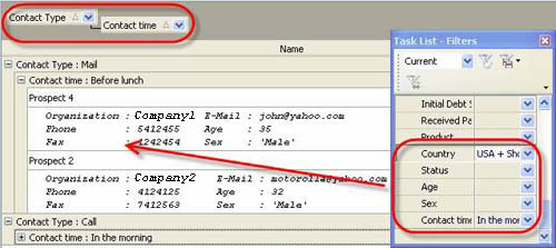 screen shot of VIP Task Manager - software sales tool