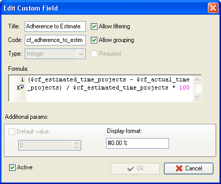 Adherence to Estimate KPI